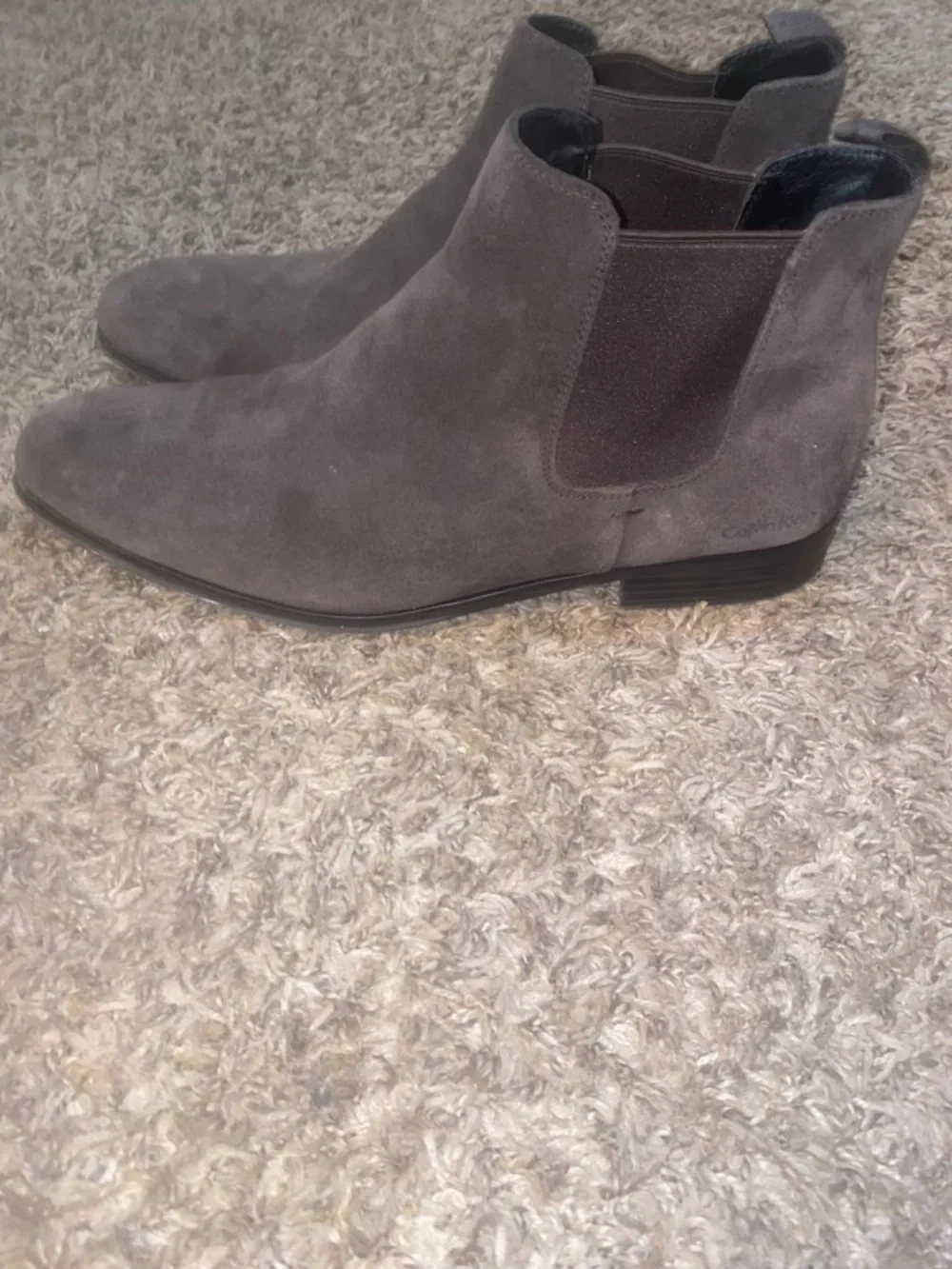 Calvin Klein Men's Gray Suede Chukka Boots